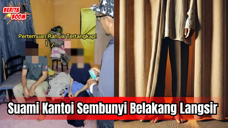 Lelaki Berkahwin Kantoi Bersama Kekasih di Tengah Malam, Cuba Sembunyi Belakang Langsir Tapi Tetap Ditangkap!