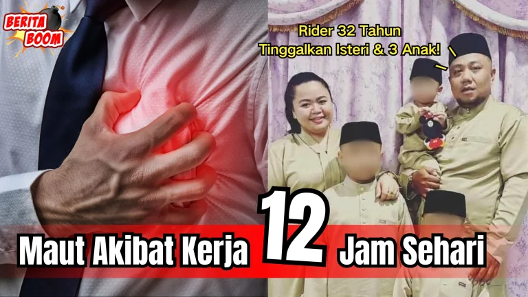 Rider 32 Tahun di Malaysia【Maut Akibat Kerja 12 Jam Sehari】, Tinggalkan Isteri & 3 Anak!